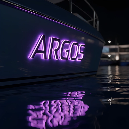 Illuminated Boat Sign