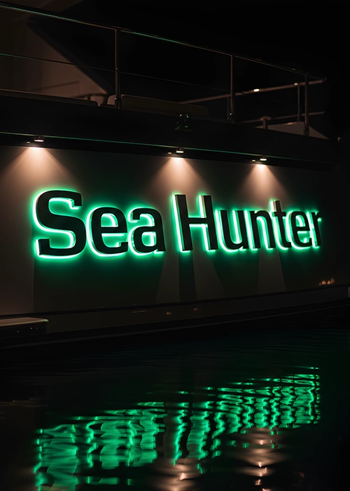 Illuminated Boat Sign